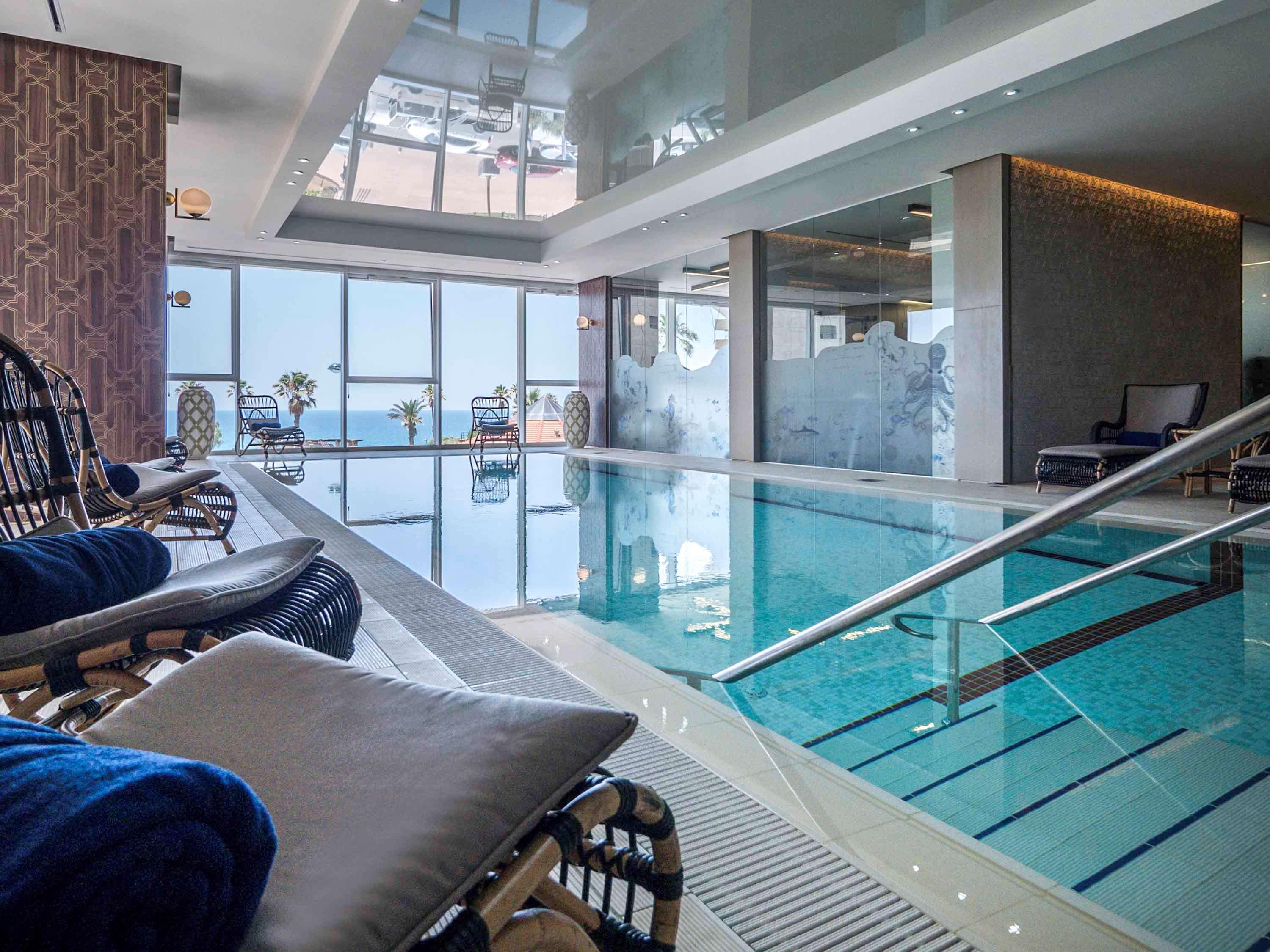 David Tower Hotel Netanya By Prima Hotels - 16 Years Plus ภายนอก รูปภาพ The pool at the hotel