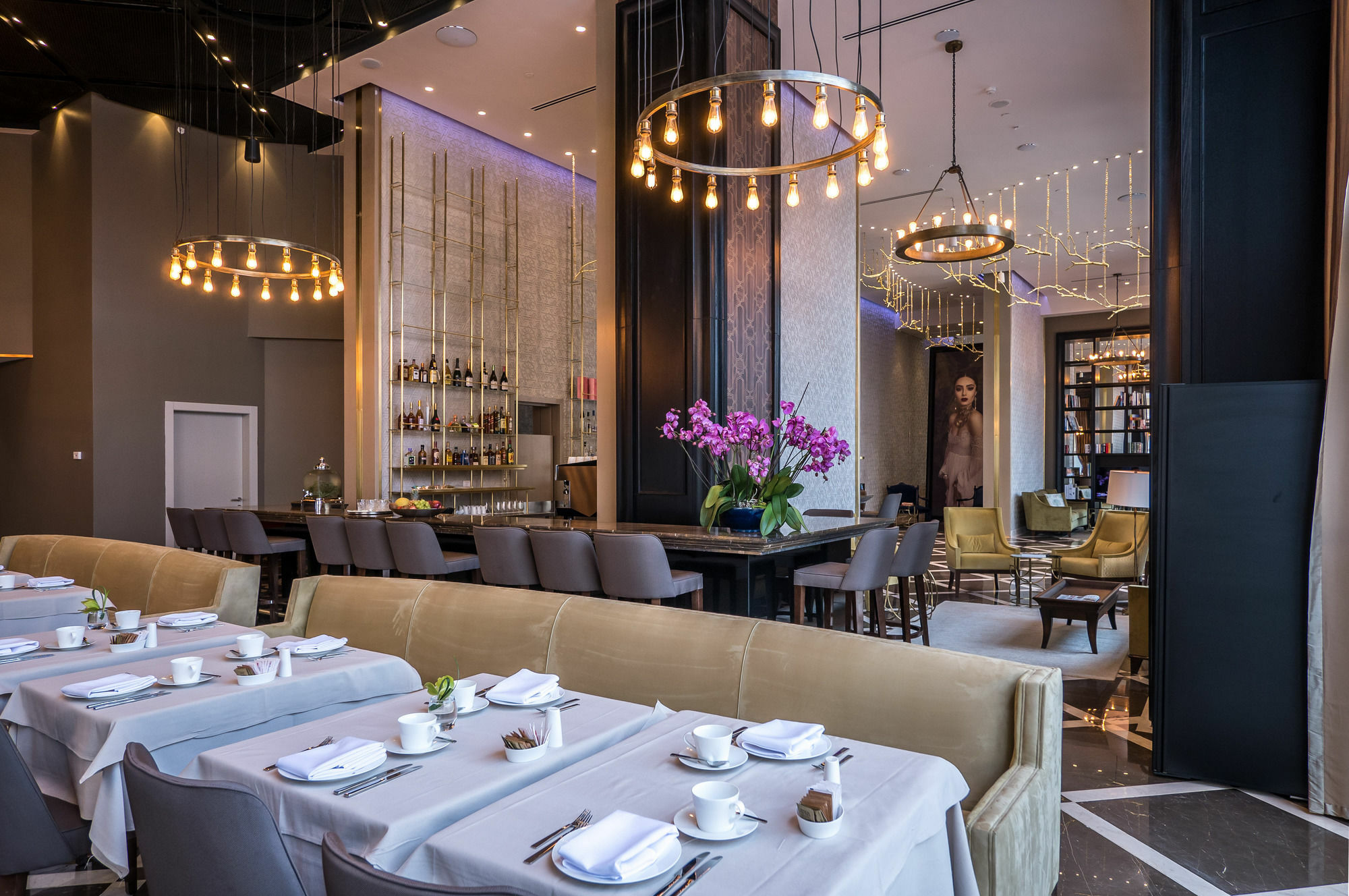 David Tower Hotel Netanya By Prima Hotels - 16 Years Plus ภายนอก รูปภาพ The interior of the restaurant